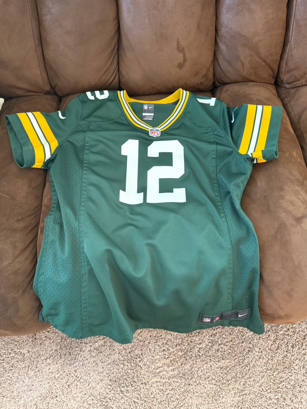 Nike Green Bay packers #12 Kids Football Jersey
